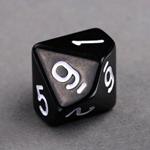 D10 Black Die