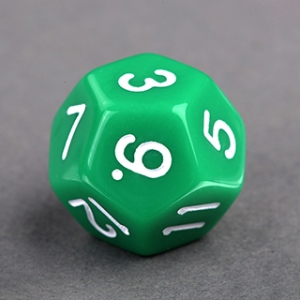 D12 Green Die