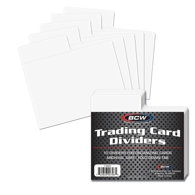 Trading Card Dividers - Horizontal