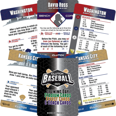 2023 Opening Day Stadium/Effect/Coach Card Set