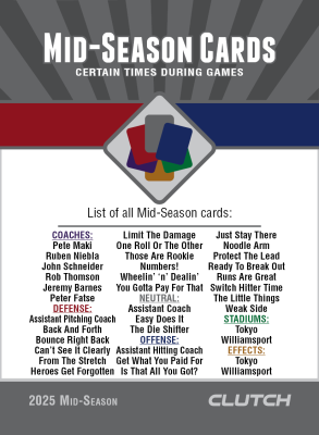 2025 Mid-Season Strategy Card Set